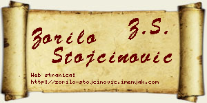 Zorilo Stojčinović vizit kartica